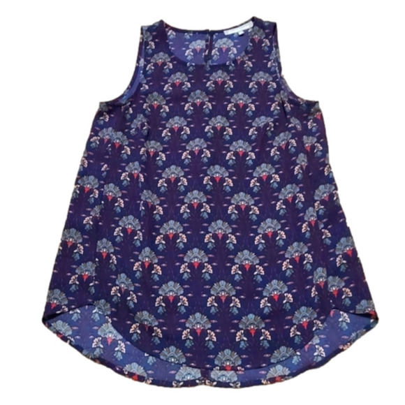 Daniel Rainn Women's Navy Sleeveless Blouse, size X-small - Picture 1 of 8